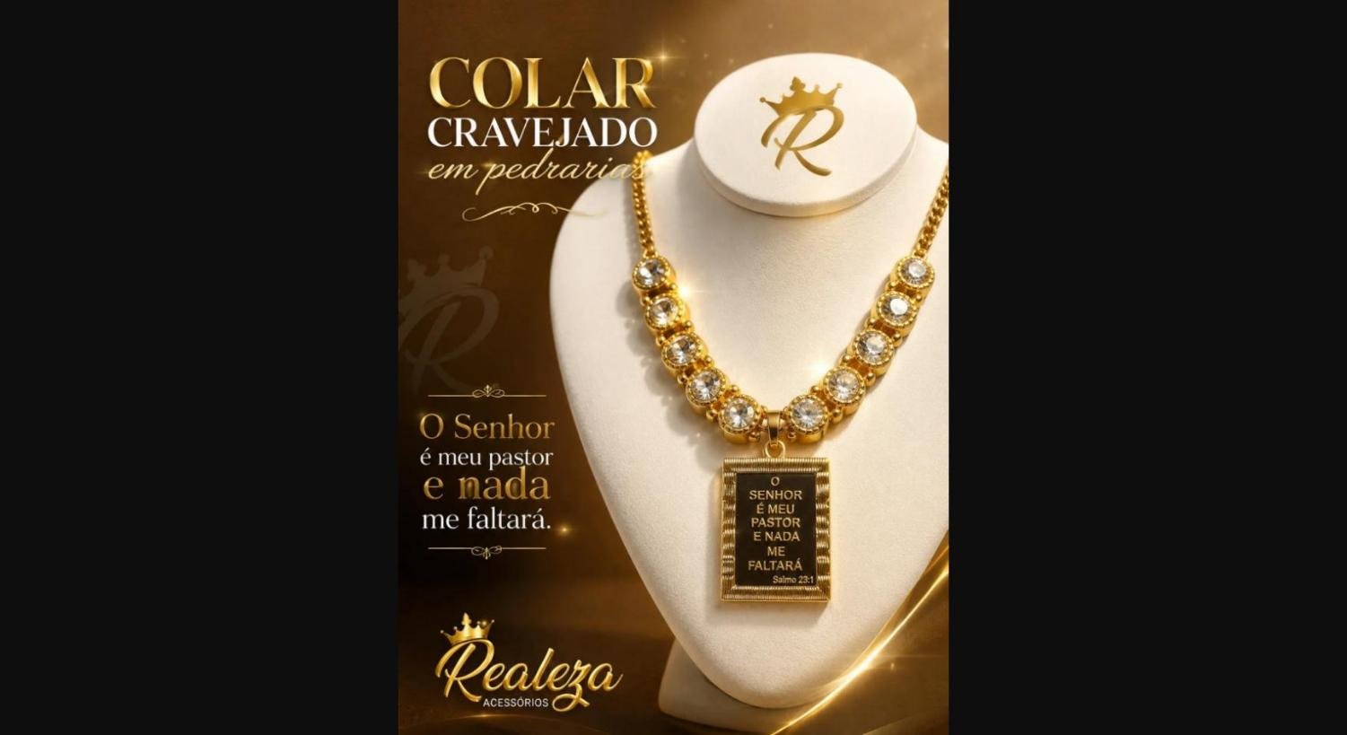 Colar Cravejado em Pedrarias